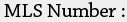 MLS Number
